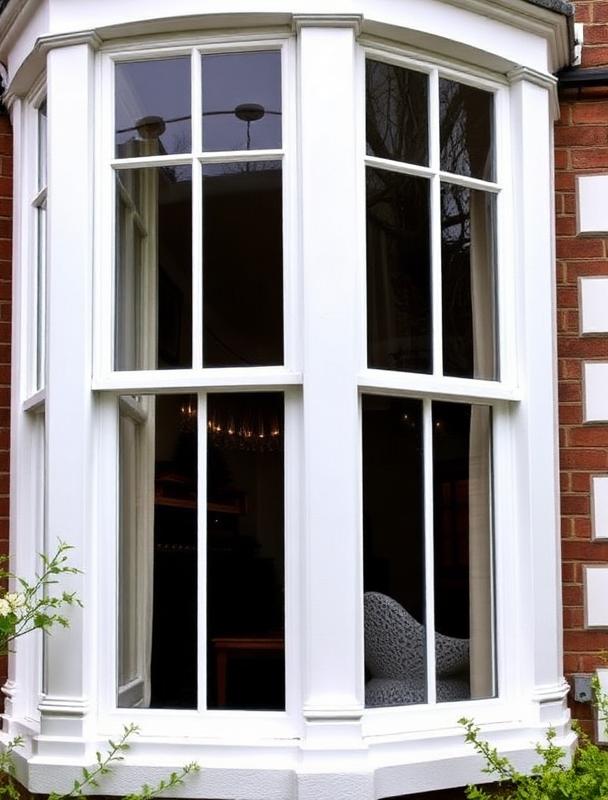 Heritage sash windows on a Victorian terrace